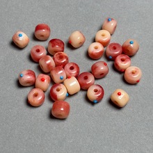 藏式牛骨镶嵌桶珠散珠diy文玩佛珠手串手链配饰