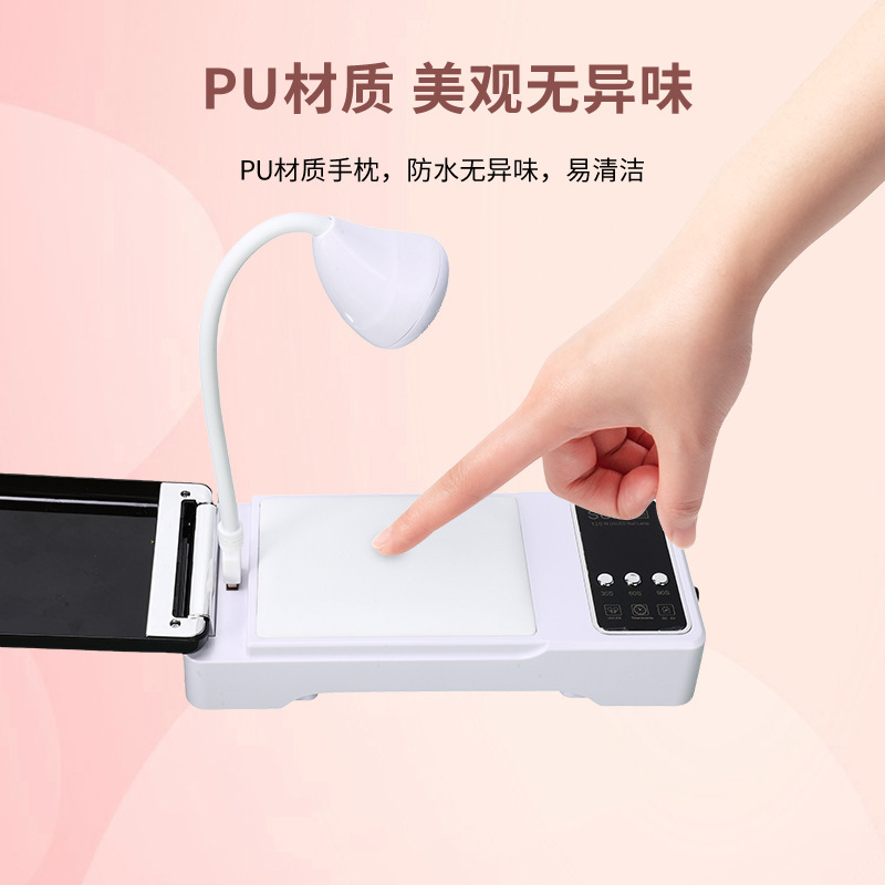 Lámpara de manicura correa almohada plegable conveniente lámpara de manicura rápida secado 32 lámpara UV + LED doble fuente de luz de manicura horneado lámpara transfronteriza