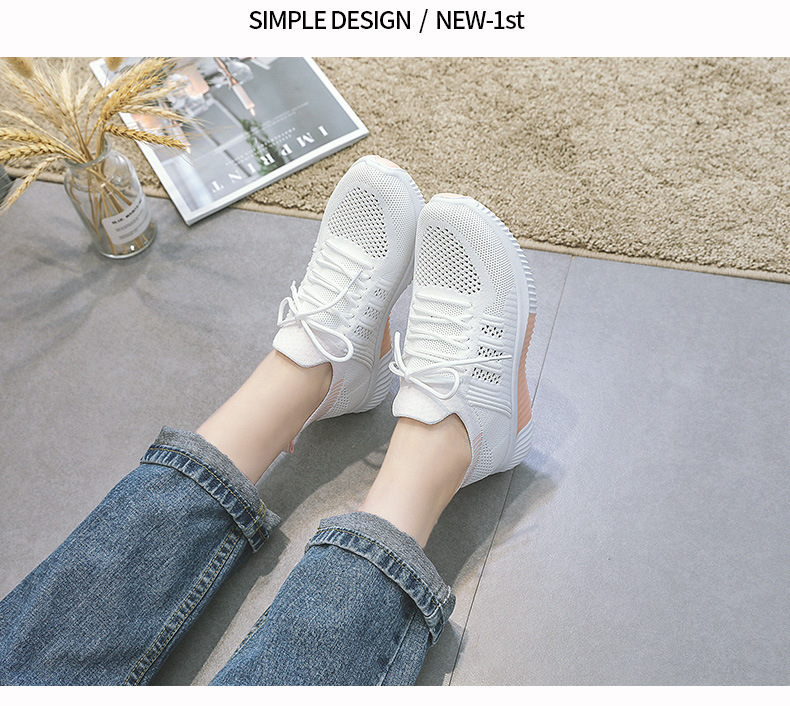 Lace up mesh breathable sneakers NSNL48963