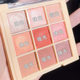 Helen beauty nine-color eye shadow plate a plate of multi-use matte sequins fine flash eye shadow repair plate cross-border makeup wholesale
