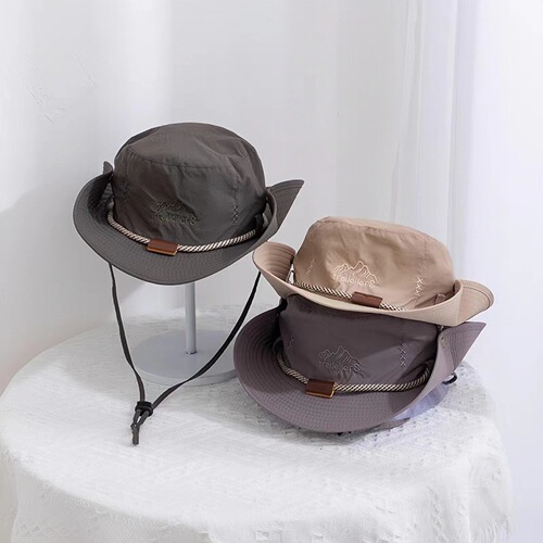 Summer outdoor sun protection hat quick dry mountaineering hat Western denim sun protection fisherman hat sun protection hat sun protection fisherman hat