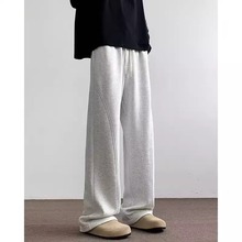 美式潮流弯刀卫裤男士春秋季新款直筒休闲裤宽松百搭时尚运动长裤