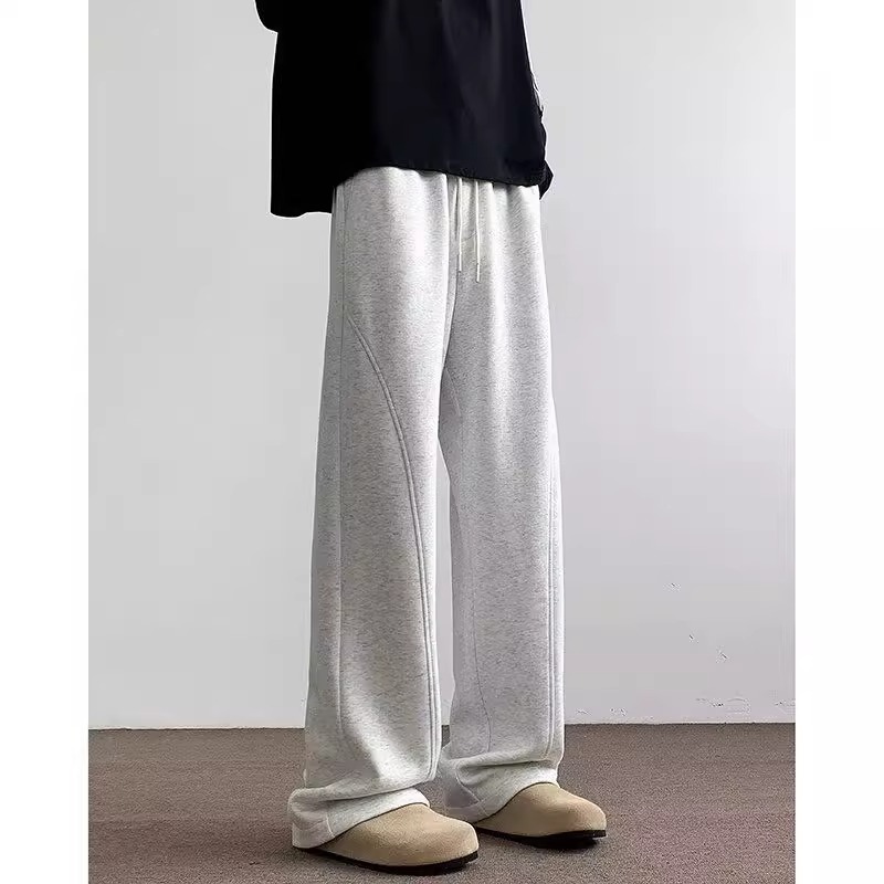 美式潮流弯刀卫裤男士春秋季新款直筒休闲裤宽松百搭时尚运动长裤