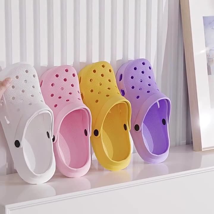 Clearance Croc Shoes for Couples Indoor Home Slippers Anti-Slip Anti-Odor Slippers Summer Beach Shoes