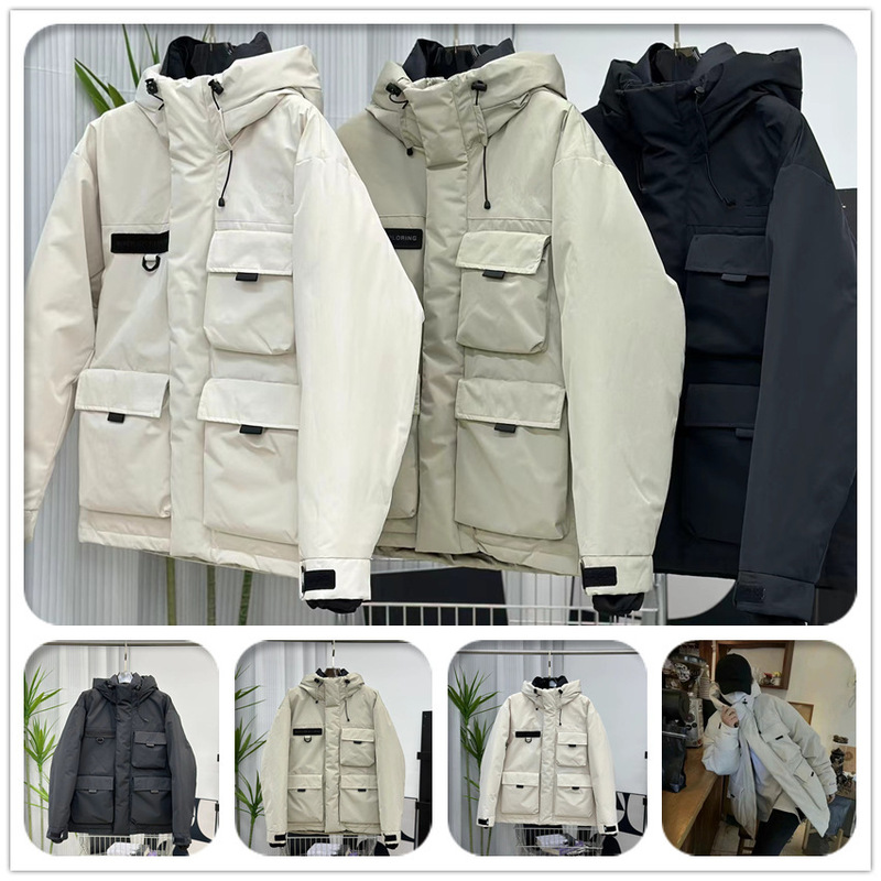 Putian Factory Tnf Beijia Workwear down Jacket Thickened Coat Unisex Windproof Cold-Resistant Parka