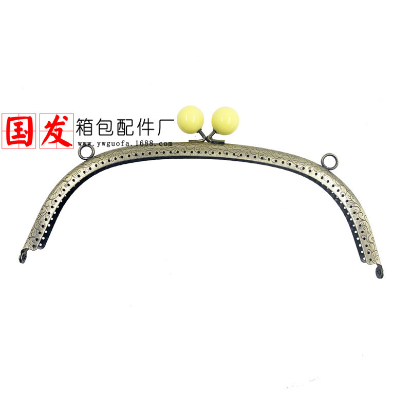 24.5CM arco dragón-feng caramelo cabeza oro borde plano 20mm caramelo cabeza oro accesorios de bolsa