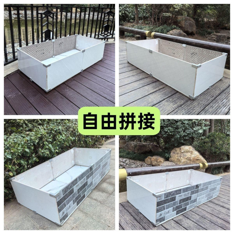 加厚瓷砖夹固定夹玻璃箱瓷砖箱菜箱菜池种植花盆夹卡扣组合L型F型|undefined