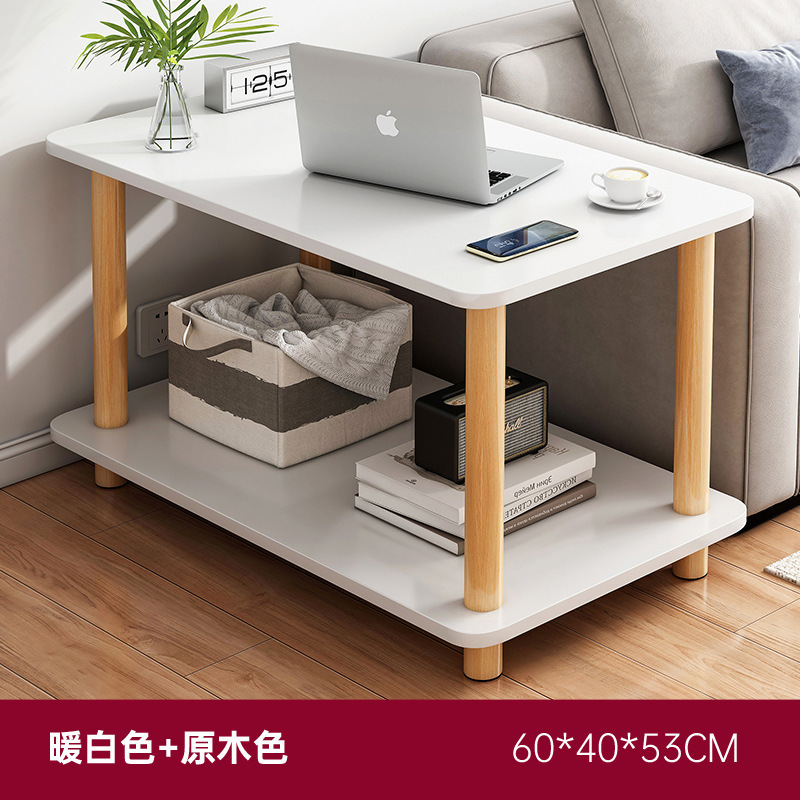 Doble capa sofá lateral varios luz sala de estar de lujo Casa balcón pequeña mesa cuadrada pequeño apartamento dormitorio italiano estante de almacenamiento de noche