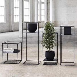 客厅创意绿萝多肉花架家用阳台客厅盆景装饰架落地花盆架置物架
