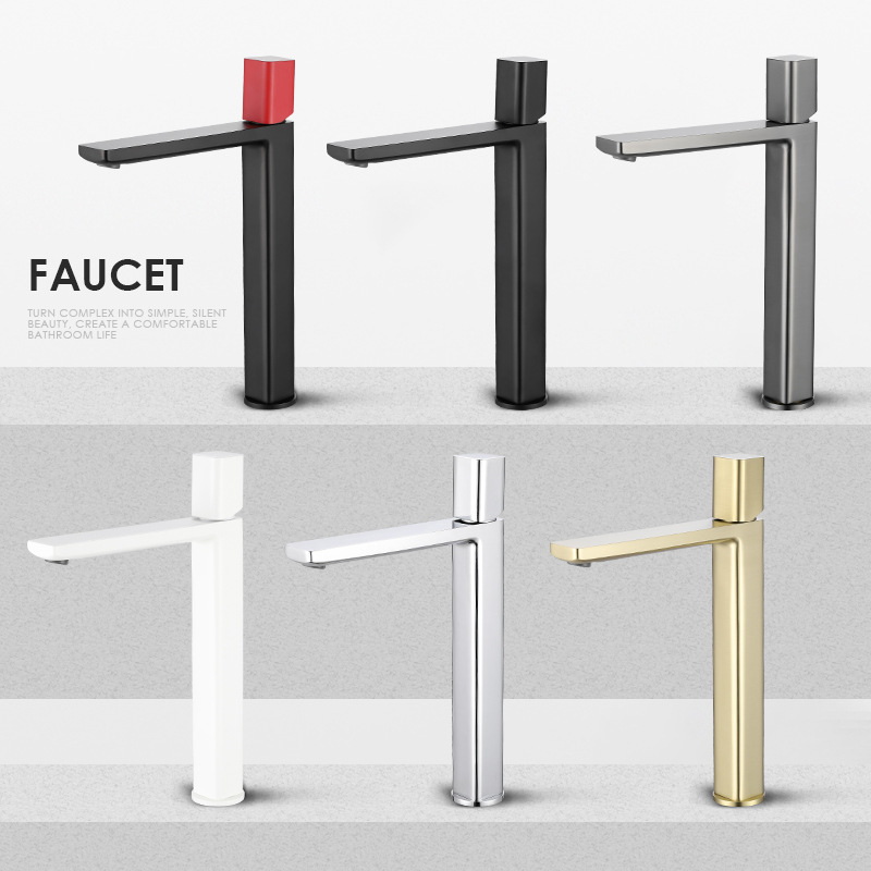 Bathroom washbasin single-hole faucet hot and cold water two-in-one bathroom washbasin washbasin washbasin copper faucet