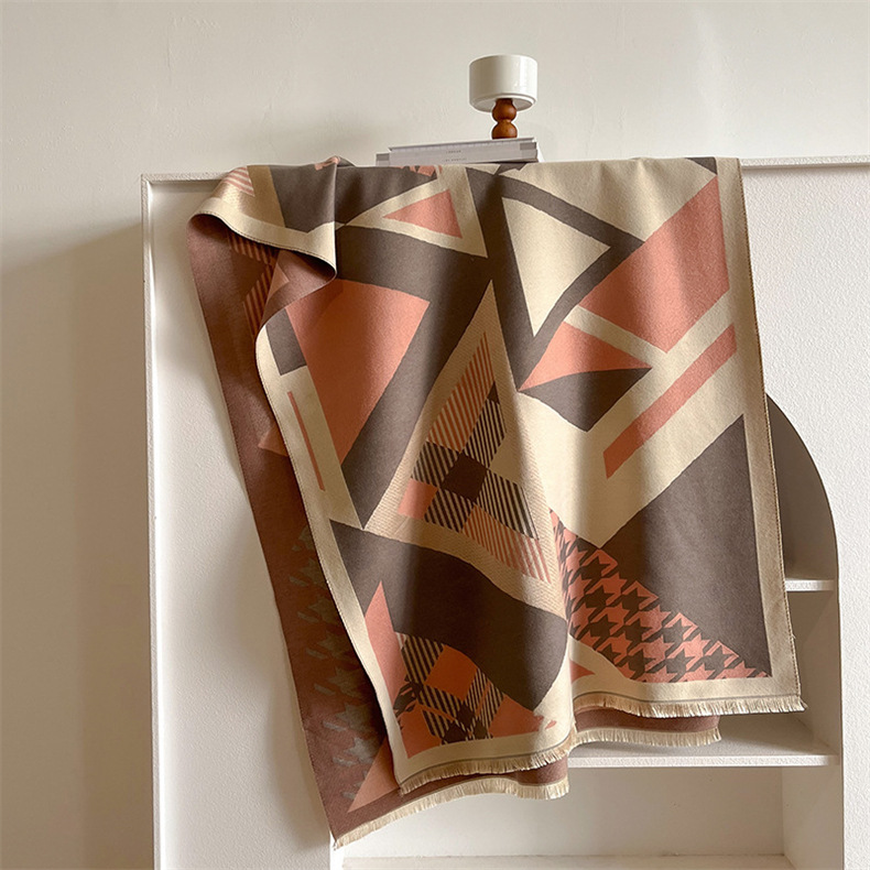 Bufanda de invierno para mujer, chal elegante con flecos y suave_voghion.com