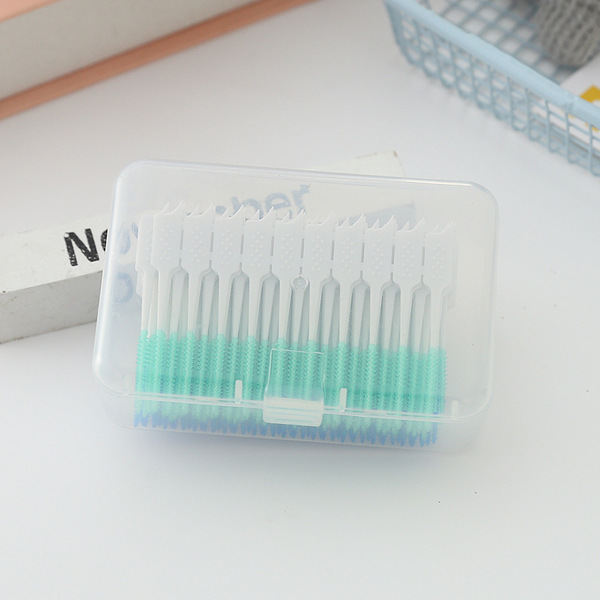 Orthodontic silicone interdental brush