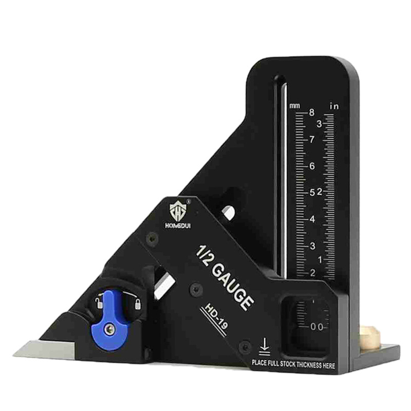 鸿对HONGDUI木工取中划线器台锯自动查找1/2标注辅助锯切工具