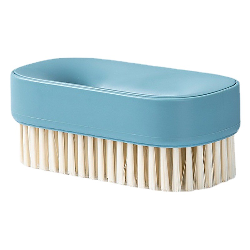 Nuevo estilo chino redondo de mano cepillo de zapatos cepillo de lavandería doméstica fina ropa de piel suave cepillo de limpieza en seco tienda oval cepillo hueco