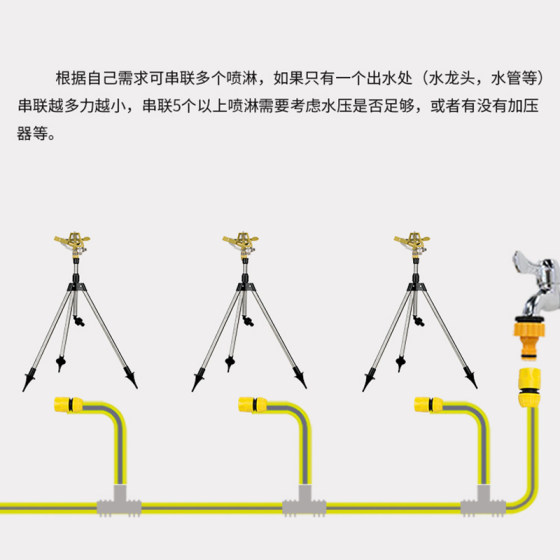 Garden sprinkler head green sprinkler automatic sprinkler 360 degree rotating lawn sprinkler watering device
