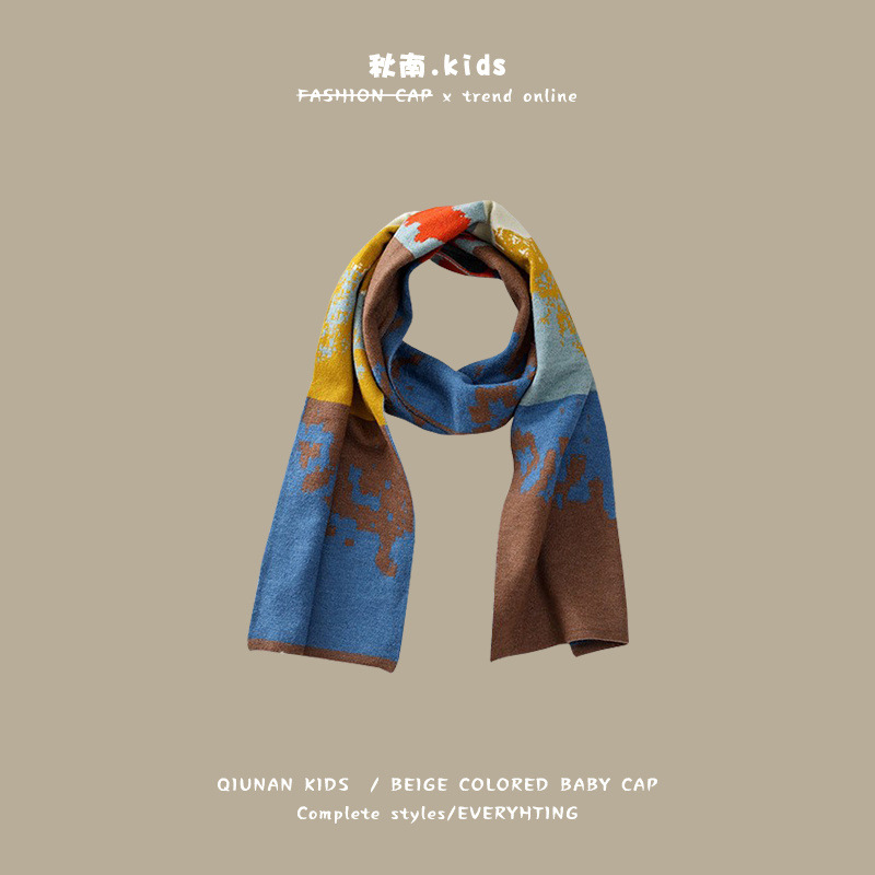 다크 브라운 + 블루 125*20cm