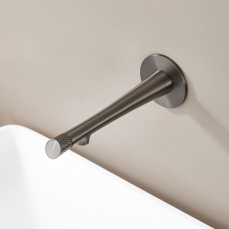 Concealed Basin Faucet All-Copper High-End Minimalist Bathroom Toilet Embedded Wall-Mounted Pre-Embedded Hidden Faucet