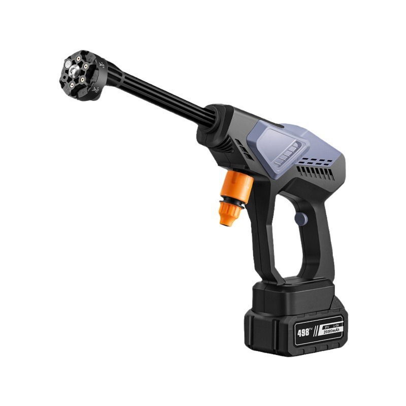 ワイヤレスポータブル水鉄砲6イン1多機能洗車ツール高耐久リチウム電池ハンドヘルドハイパワー洗車機|undefined