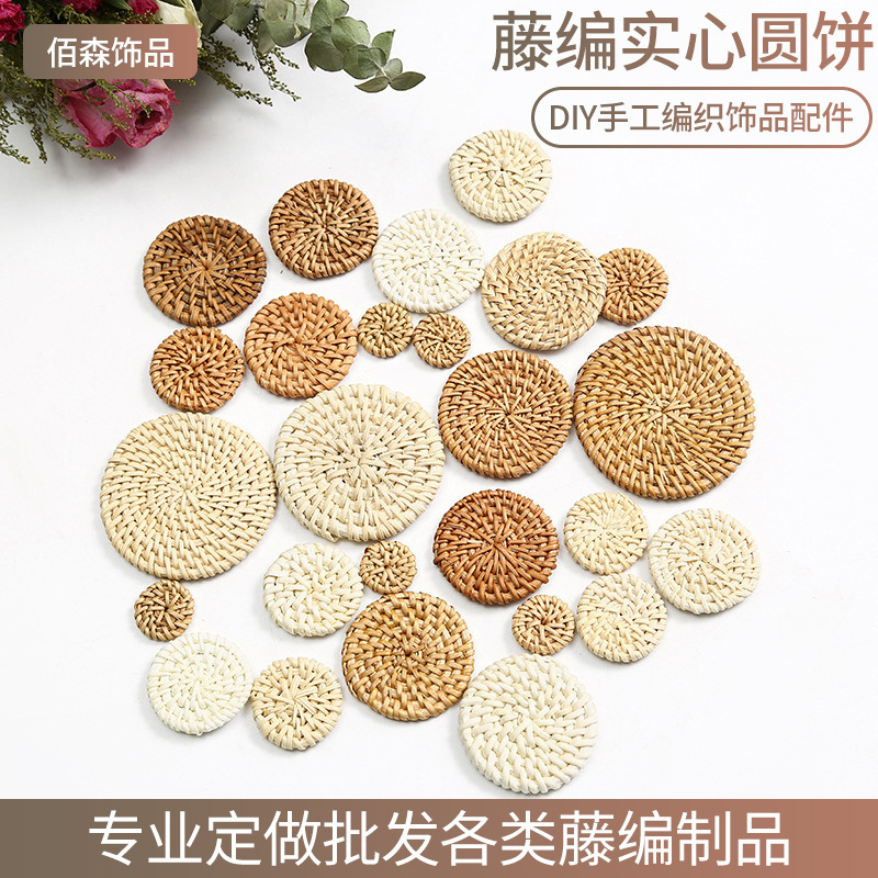 New Rattan Woven Handmade Earrings Retro Straw DIY Handmade Bohemian Style Earrings Jewelry Accessories New Rattan Woven Handmade Earrings Retro Straw DIY Handmade Bohemian Style Earrings Jewelry Accessories