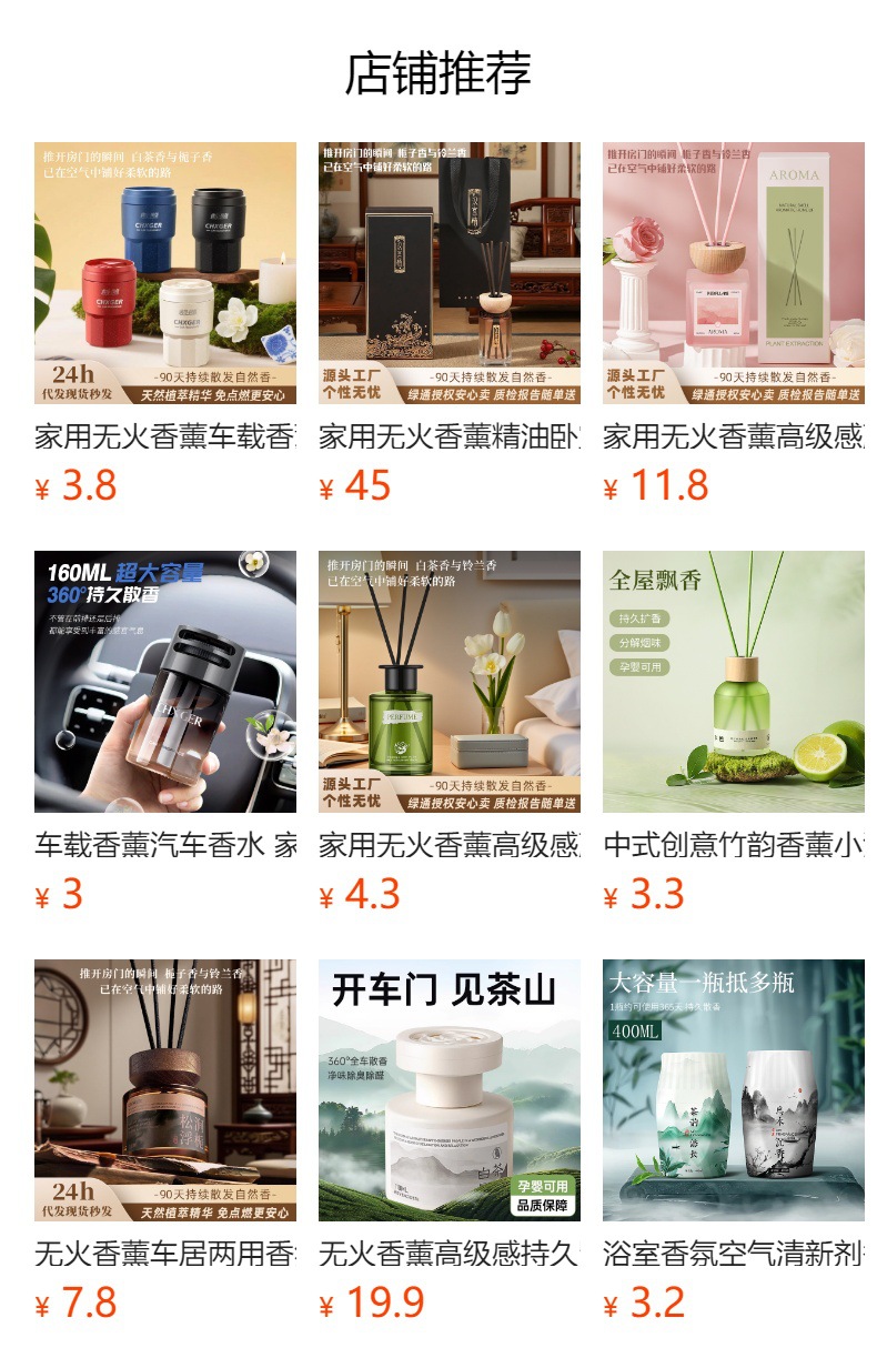 Flameless Ambiance Diffuser for Bedroom, Long-Lasting Fragrance, Essential Oil Air Freshener, Car Fragrance with a High-End Feel