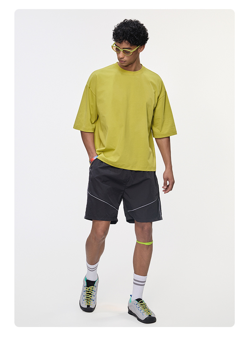 Men's Clothing Mint Short And Wide Cool Feeling Short-sleeve T-shirt_viptrois.com