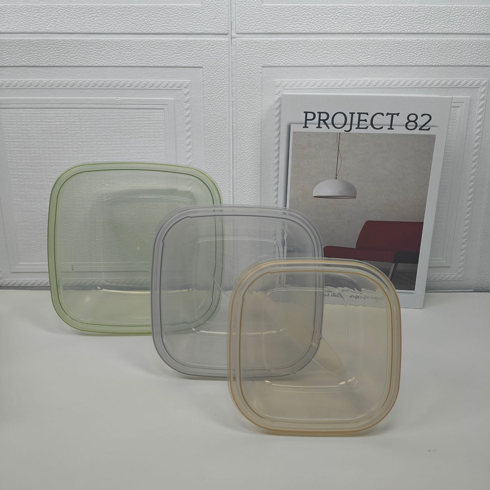 Venta al por mayor de plástico crisper hogar cocina refrigerador Caja Sellada grano tarro de almacenamiento de alimentos de plástico crisper