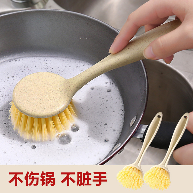 []Kitchen utensils Long handle Pot Brush Dishwasher Dish brush Pot Brush multi-function brush kitchen clean tool