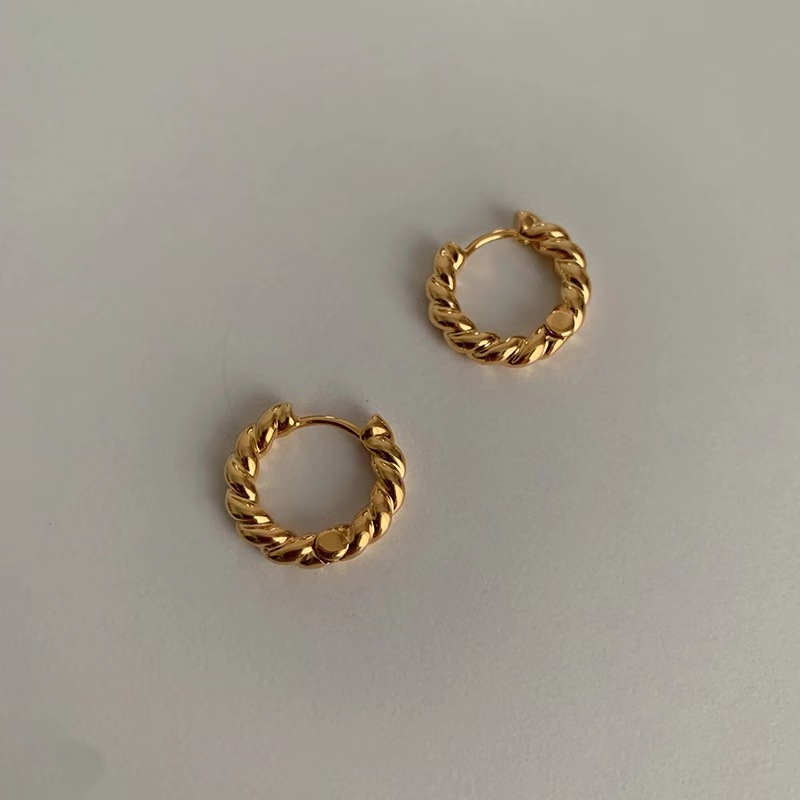 Daily Occasion Fashion Twist Copper Earrings Plating Copper Earrings