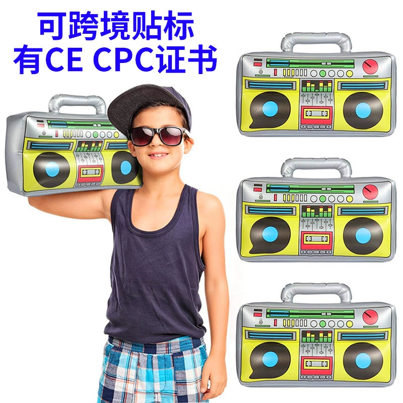Надувная радиостанция из ПВХ, надувной музыкальный инструмент, большой магнитофон, реквизит для сценических мероприятий, надувная игрушка-радио