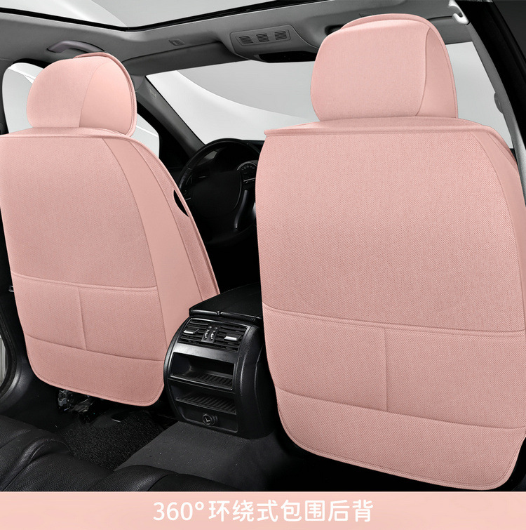 2025 New All-Inclusive Cotton and Linen Four-Season Universal Car Seat Cushion Seat Cover Manufacturer Wholesale