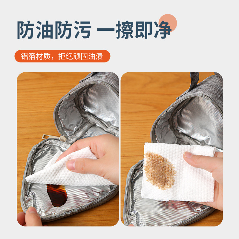 Nuevo triángulo bolsa de aislamiento mini papel de aluminio estudiante de la escuela primaria bolsa de bola de arroz lindo lonchera portátil japonés bolsa de almuerzo al aire libre