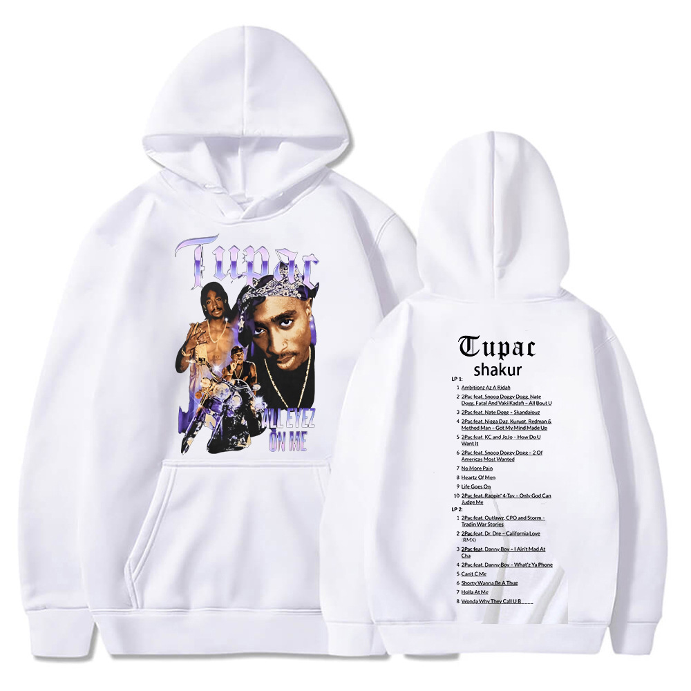 Tupac 2pac Sweatshirts Rapper Shakur Hoodies Hip Hop Rock Ov