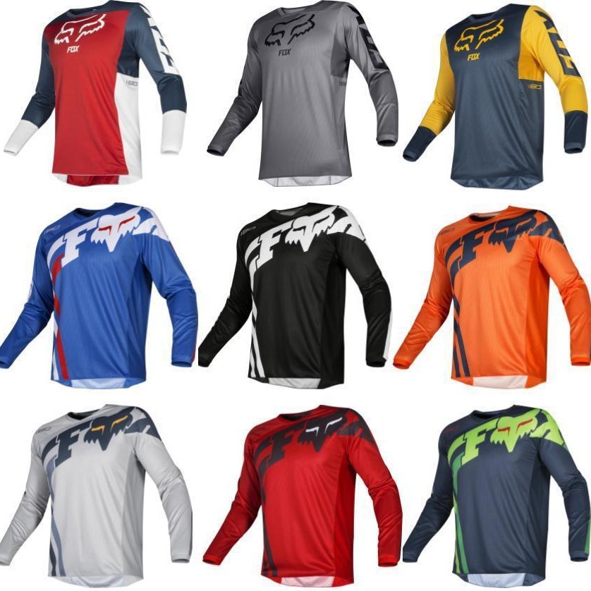 Fox Downhill Clothing Outdoor Cycling Long-Sleeved T-Shirt Men's Tops Mountain Bike Racing Clothing Off-Road Factory Direct Sales
