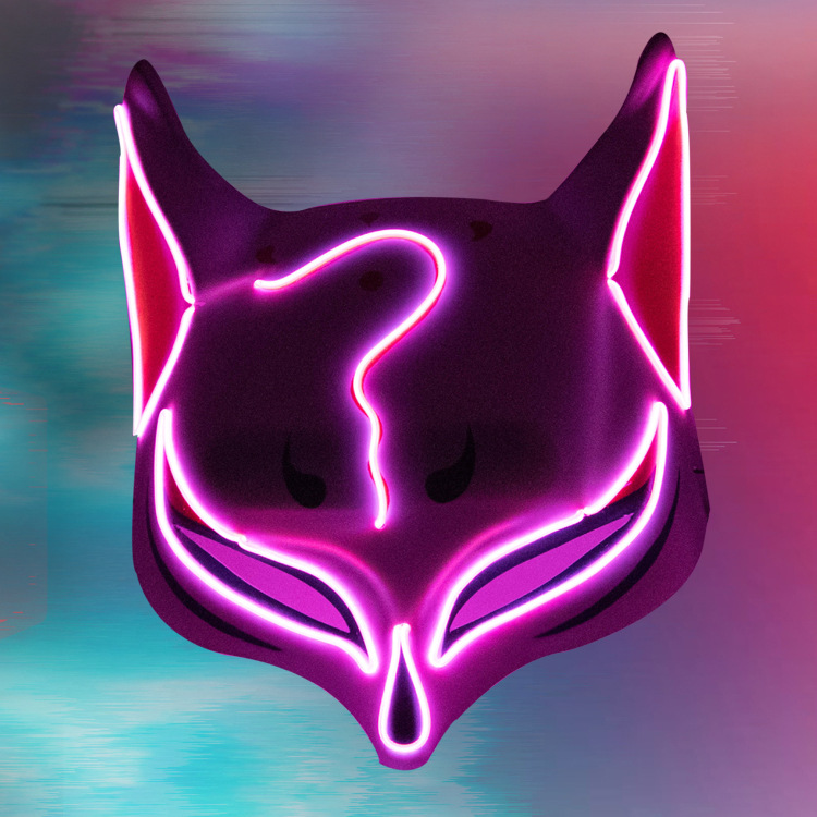 tiktok-popular-fox-face-mask-led-glowing-halloween-mask-fluorescent-cosplay-punk-fox-face-party-masks-for-halloween tiktok-popular-fox-face-mask-led-glowing-halloween-mask-fluorescent-cosplay-punk-fox-face-party-masks-for-halloween