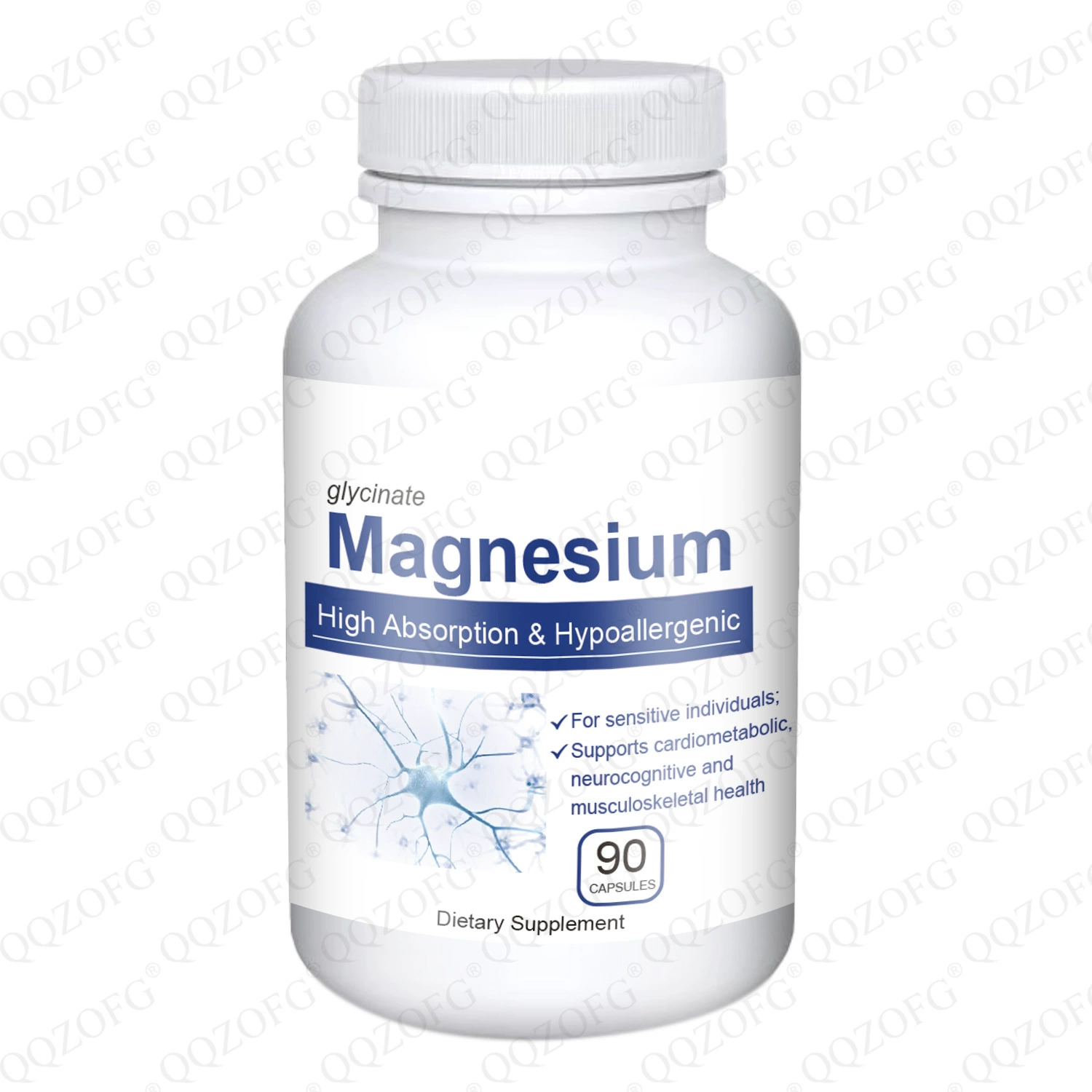 Лучшие продажи Amazon: Капсулы магния Magnesium Capsules, 90 капсул, поставки от производителя, OEM.