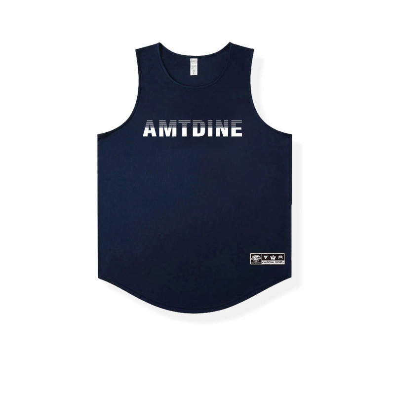 Navy blue white label (amtdine square)