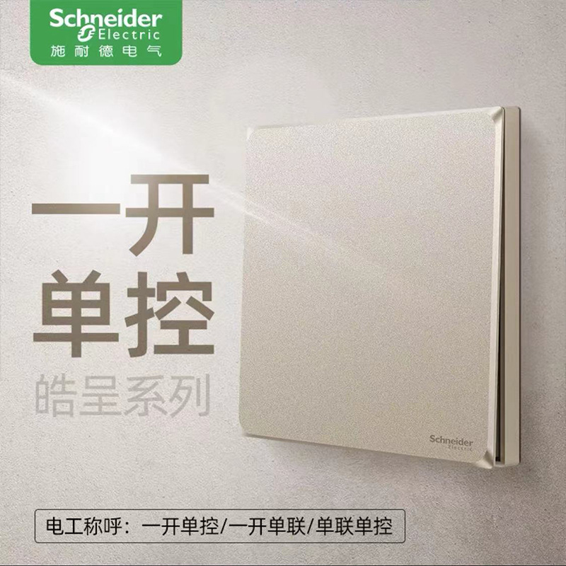 Schneider Hawkeye Wall Outlet Panel, 5-Outlet, Wholesale, Hawkeye Gold, Model 86, Wall-Mounted, Home Use