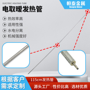Electric Heating Tube Oven Electric Heating Tube 304 Stainless Steel High Temperature Heating Tube 1600W Heating Tube 220V Voltage