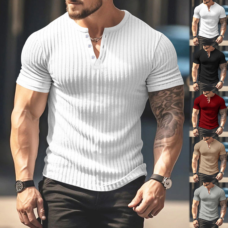 189g Weight Short Sleeve Sleeve Length Regular Sleeve Sleeve Type Polyester Fabric Type Regular Top Length T-shirt Tops Type Casual Occasion Round Neck, Collarless Neckline Breathable Function Slim Fit Type Solid Color Pattern Summer Season Men's Gender Simple Style Style Wholesale Men's Simple Style Solid Color Short Sleeve Men's Tops 无