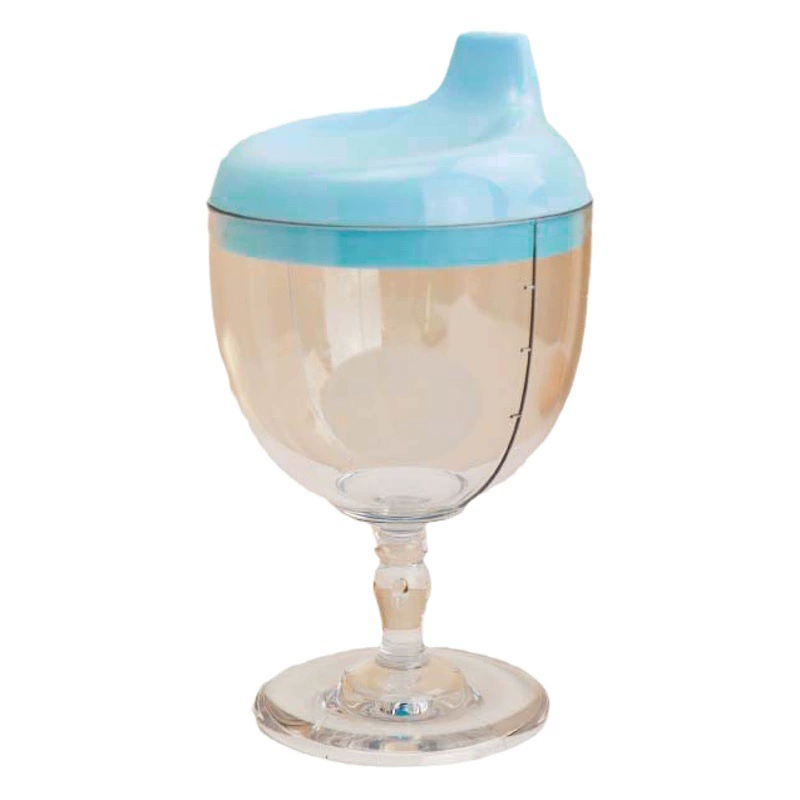 Детская высокая чашка для молока, обучающая чашка для питья с защитой от падения, детская бутылочка с прямым носиком для питья, конструкция с защитой от падения.