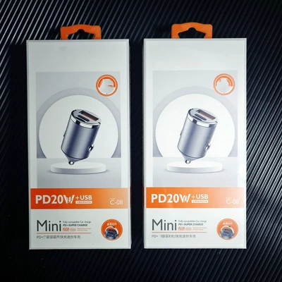 Charger fast charging metal: Mobil şarj cihazları - van-c-08-mini-car-charger