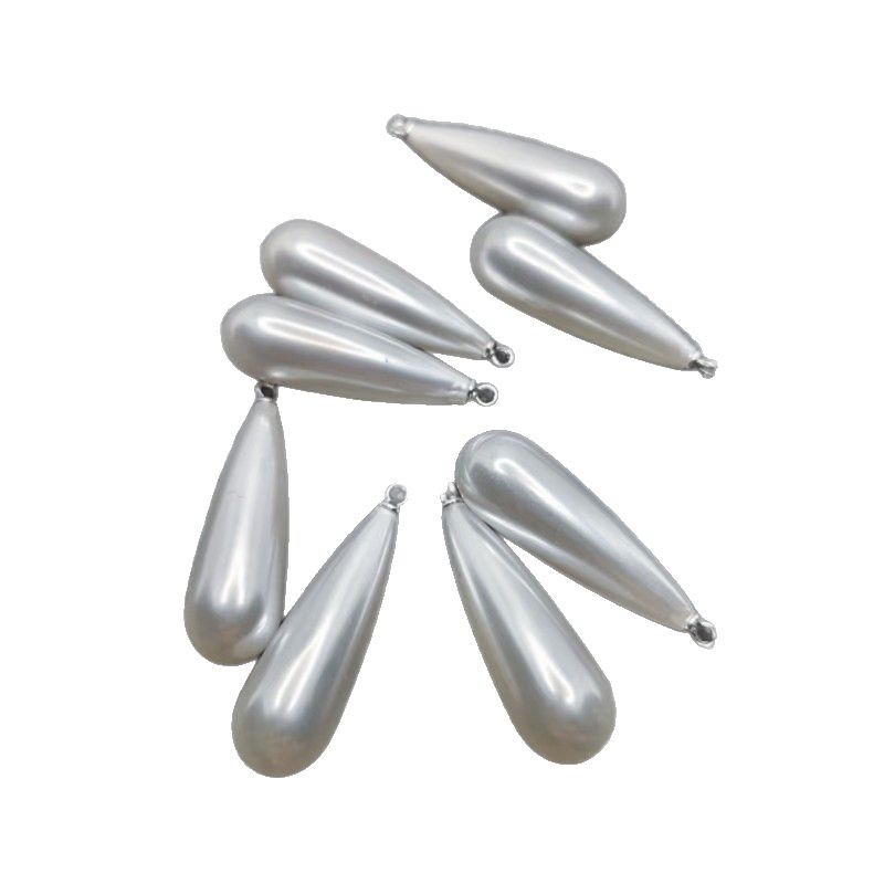 大型長水滴白kハンギングプラスチック模造真珠羊眼ハイライト純白diy材料靴服アクセサリー