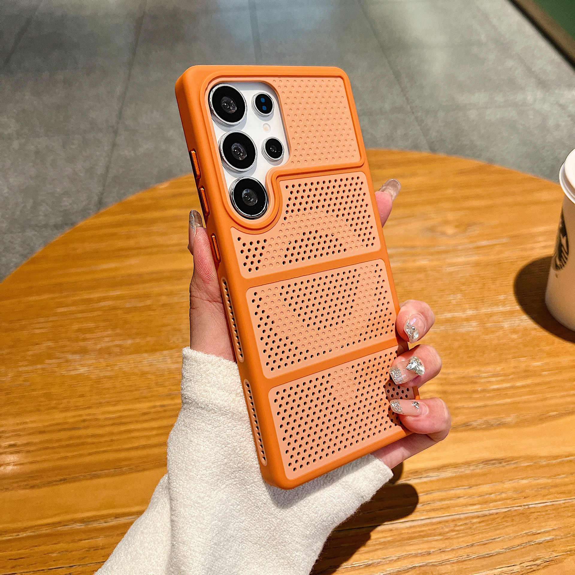 Two-color heat dissipation magnetic suction [orange]
