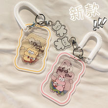 透明波浪款卡套证件饭卡专用身份证带挂绳校园卡公交卡学生工作证