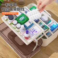 Large Family Size High-Capacity Medical Box Medication Storage Box Multi-Layer Categorization Storage Factory Direct Shipping