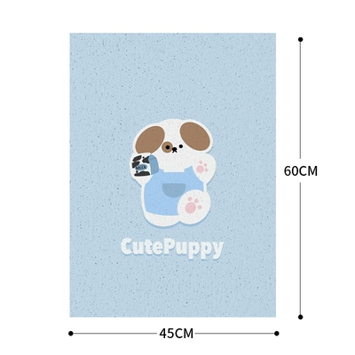 Electric vehicle foot mat – Universal Electric Vehicle Foot Mat - 45x60wire-loop-foot-pad-blue-puppy