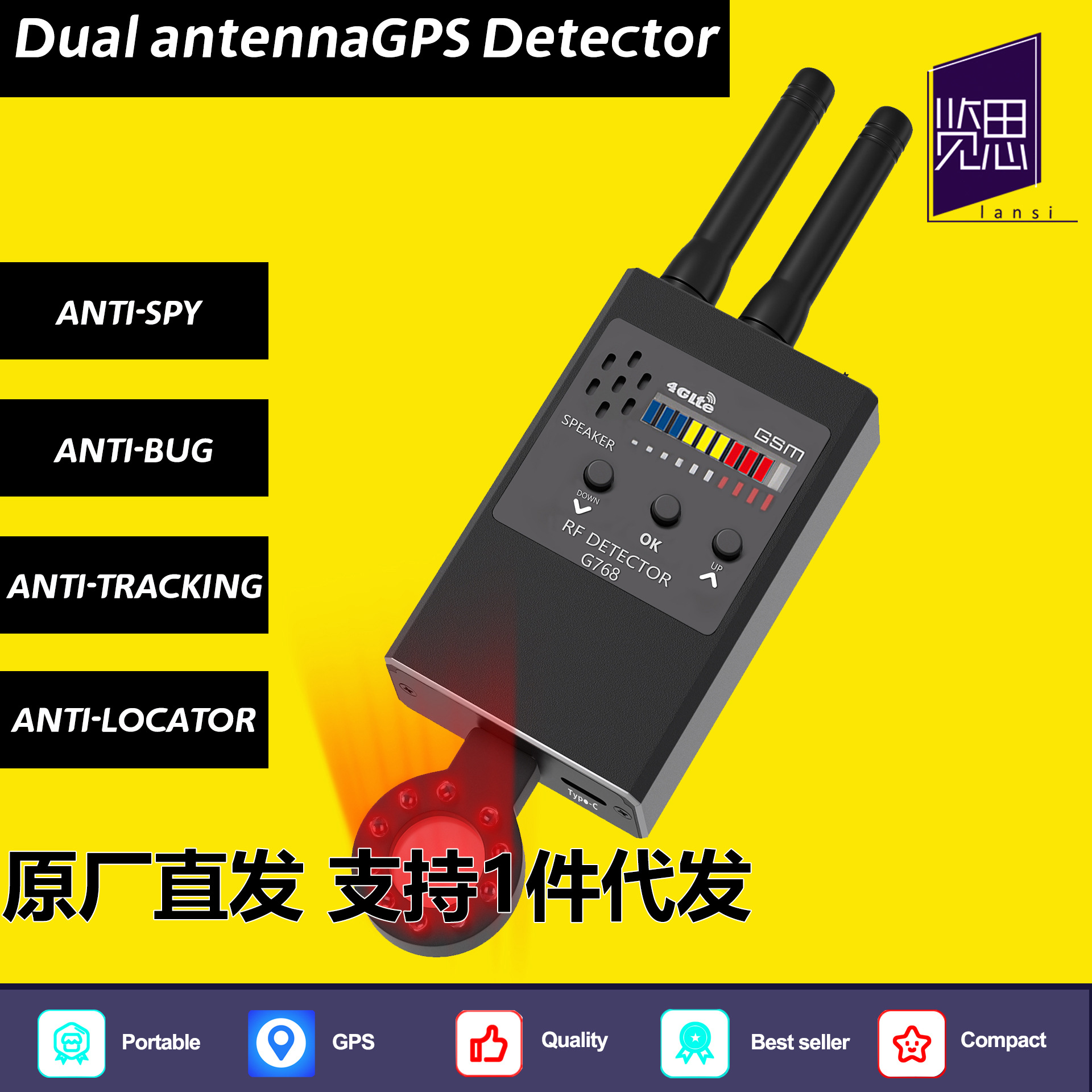 Spy Camera Detector RF Signal Detector Find Cam GPS Tracker