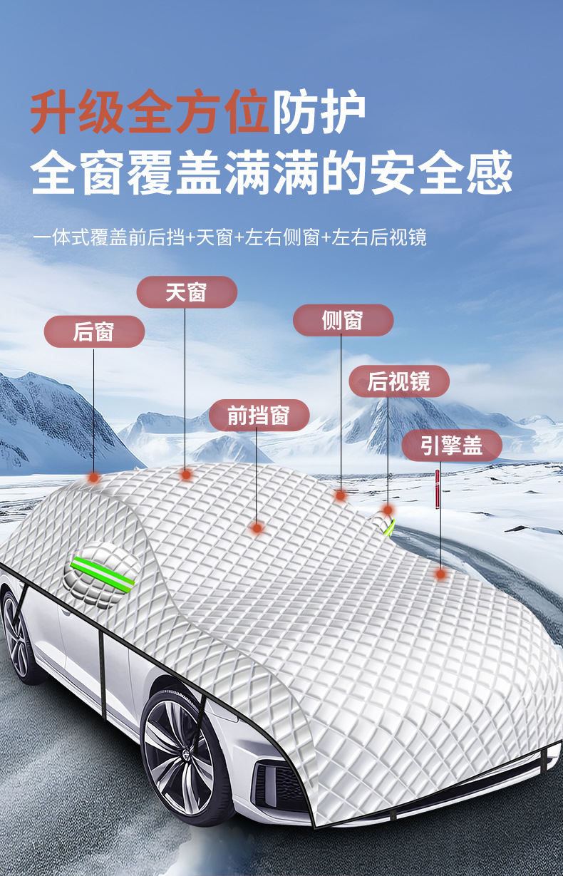 Wholesale Anti-Hail Extra Thick Quilt, Universal for All Seasons, Cold-Resistant, Warm, Sun-Proof, Rain-Proof and Snow-Proof, Universal Car Clothing and Car Cover