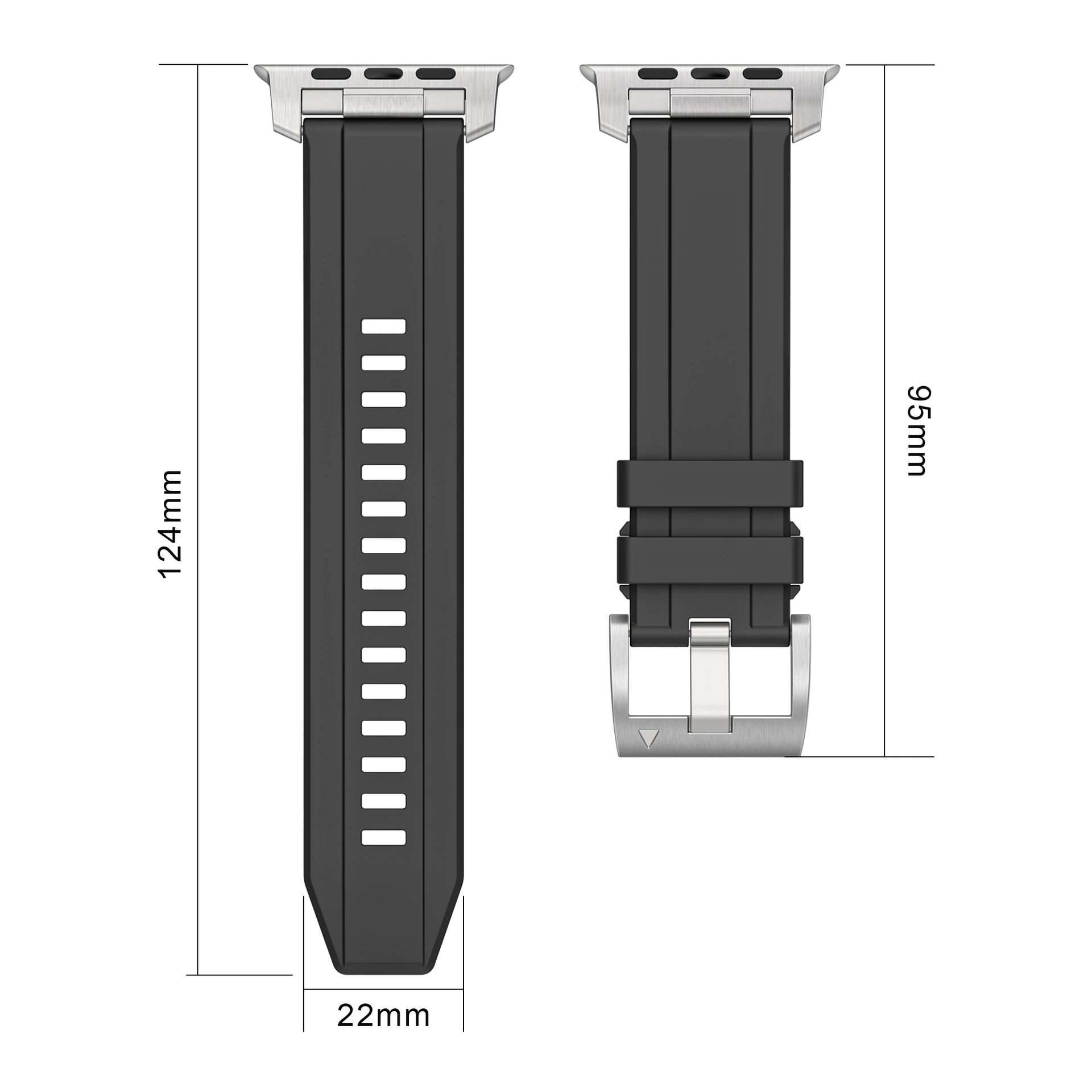 Подходит для Lalis силиконового ремешка Apple, премиум летний iWatch Ultra2/ S1–S9/SE