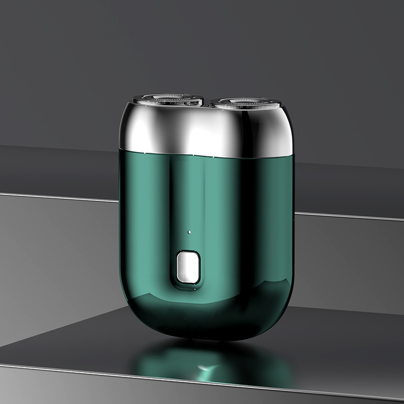 人気のミニ双頭シェーバー電動ポータブルシェーバー男性用 USB 充電式全身洗えるシェーバー|undefined